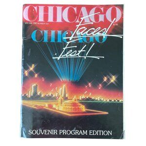 RARE Vintage 1980 Chicago Fest Souvenir Program Edition Vol1 # 6 Magazine